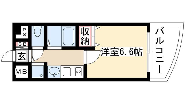 プレサンス千種駅前ネオステージ(1K/3階)の間取り写真