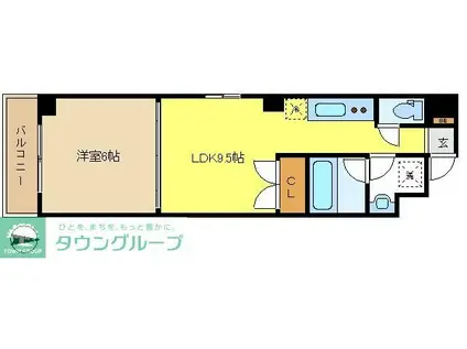 エスポワールISHIHARA(1LDK/5階)の間取り写真