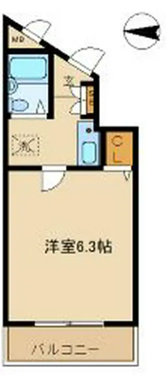 ベルエール代田 5階階 間取り
