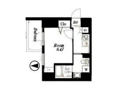 アルテシモ リーノ(1K/7階)の間取り写真