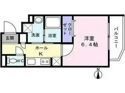 LUMIERA NAGAMACHI(1K/3階)の間取り写真