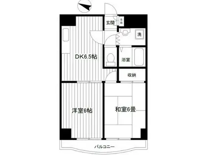 メゾン・ド・ワイアール(2DK/4階)の間取り写真