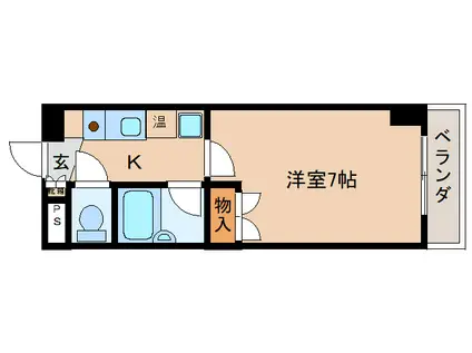 メゾン・ラポール(1K/2階)の間取り写真