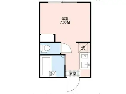 デュオメゾン横濱石川町 ウエスト(ワンルーム/1階)の間取り写真