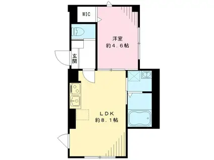 VIEUNO TN ビューノティーエヌ(1LDK/1階)の間取り写真