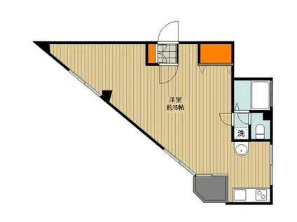 プレステージ(ワンルーム/2階)の間取り写真