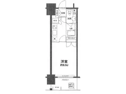 コンフォリア新宿御苑I(1K/10階)の間取り写真
