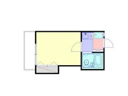 パークサイド和光II(1K/2階)の間取り写真