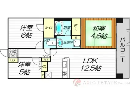 リーフクリエイトフィールシティ(3LDK/3階)の間取り写真