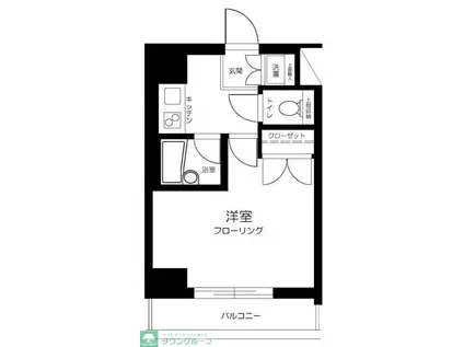 ルーブル上高井戸(1K/7階)の間取り写真