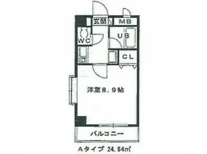 エクセレント(1K/5階)の間取り写真