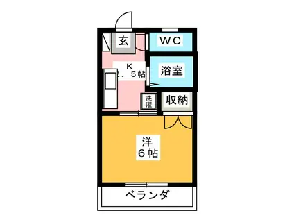 メゾンド・アスト(1K/2階)の間取り写真