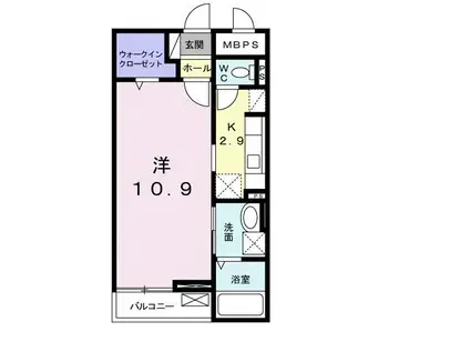 グラン ヒルズ(1K/2階)の間取り写真