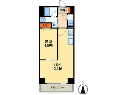 MA-SAKURA(1LDK/7階)の間取り写真