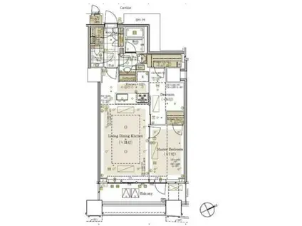 三田ガーデンヒルズ ウエストヒル ウエスト HILL(2LDK/6階)の間取り写真