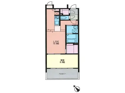 KDX清水RESIDENCE(1LDK/3階)の間取り写真