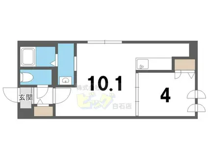VIVACETOYOHIRA(1LDK/4階)の間取り写真