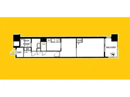 LA.PRYLE SHINYOKOHAMA(1LDK/8階)の間取り写真