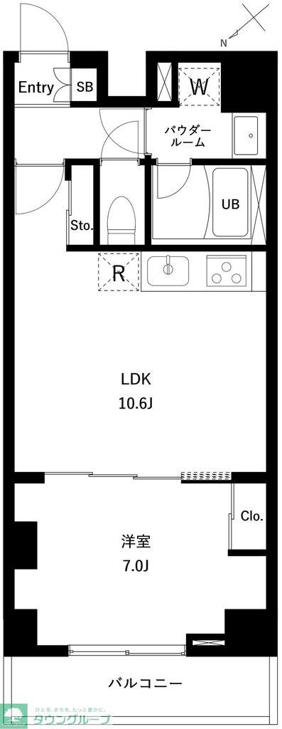 アーバンパーク蒲田南II(1LDK/4階)の間取り写真
