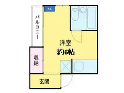 プリモクラッセ高津(ワンルーム/1階)の間取り写真