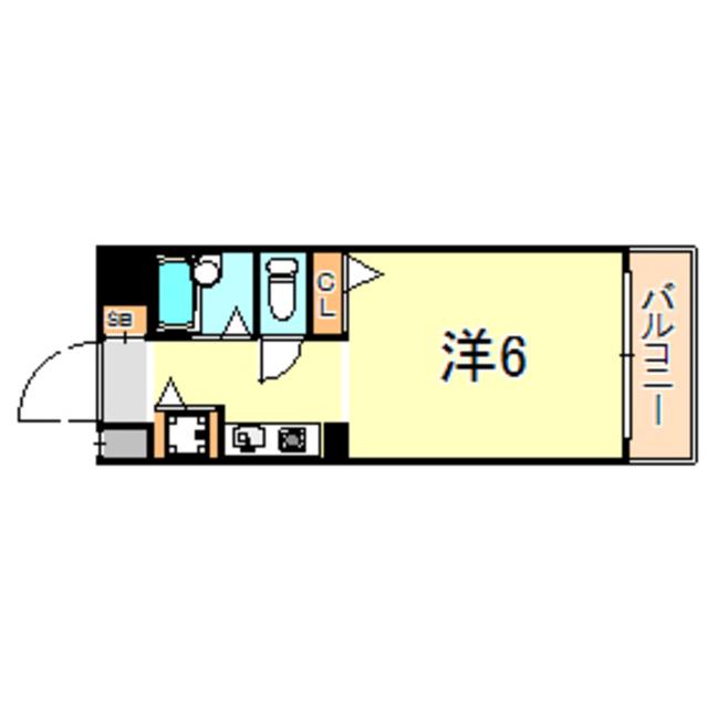 YKハイツ小久保(1K/5階)の間取り写真