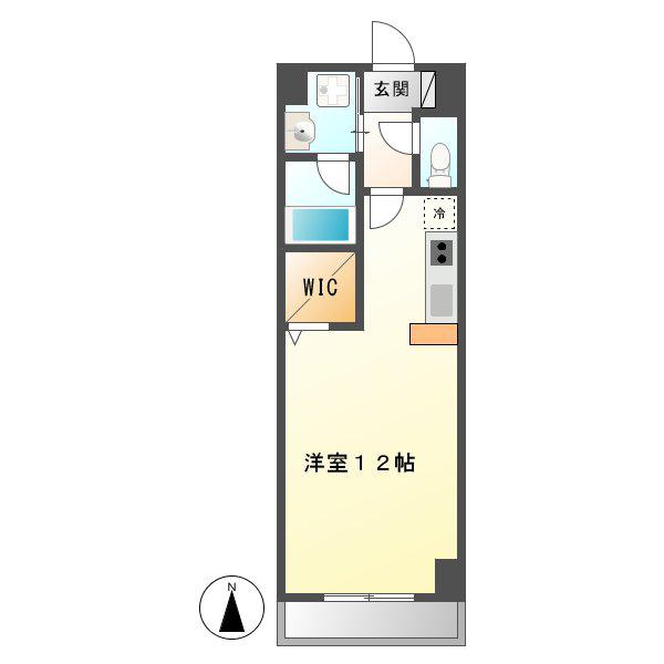 アーバンライフ名駅ウエスト(ワンルーム/2階)の間取り写真