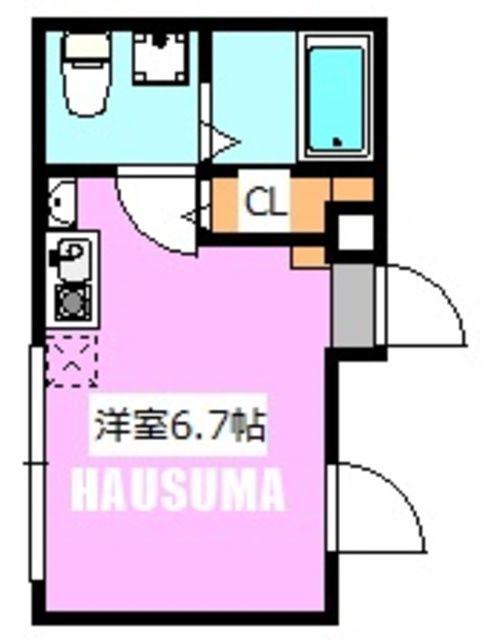 CREAL王子サウス(ワンルーム/3階)の間取り写真
