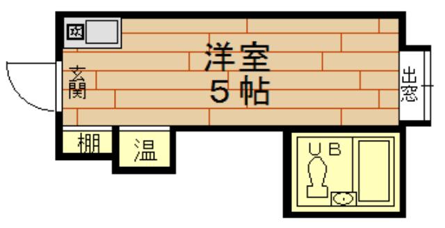 ラパンジール本田I(ワンルーム/3階)の間取り写真