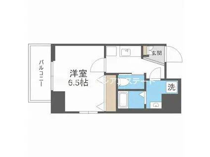 アドバンス西梅田ジェイス(1K/3階)の間取り写真