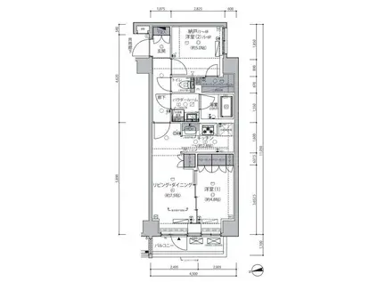 セジョリ東向島(1SLDK/2階)の間取り写真