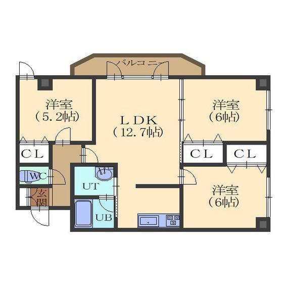 AVANT・GARDEIII(3LDK/4階)の間取り写真