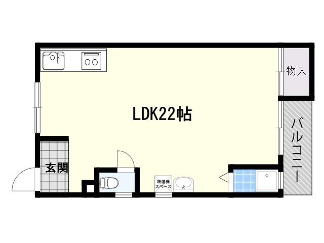 大一新森マンション(ワンルーム/2階)の間取り写真