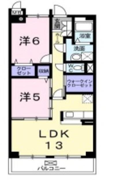 TKエレガンテ(2LDK/3階)の間取り写真