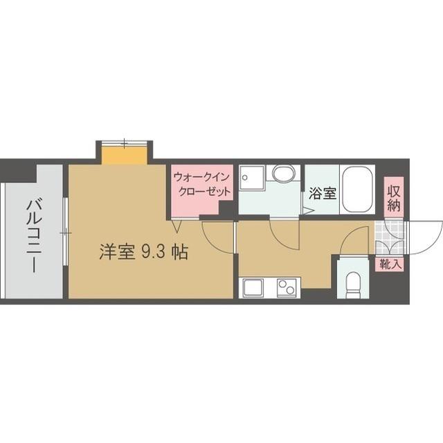 カリフィカーダ山荘(1K/7階)の間取り写真