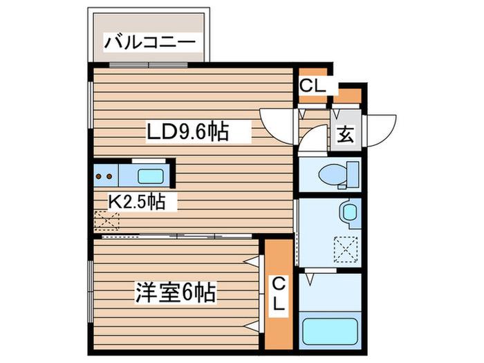 DIOGRACIA SOEN(1LDK/3階)の間取り写真