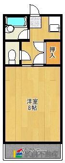 大石ハイツ(1K/4階)の間取り写真