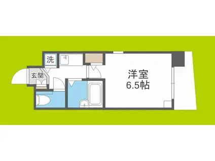 プレサンス内本町(1K/7階)の間取り写真