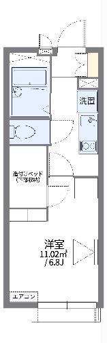 レオパレス栞TODA(1K/2階)の間取り写真