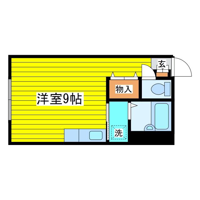 ソシアルトミイNO8(ワンルーム/2階)の間取り写真
