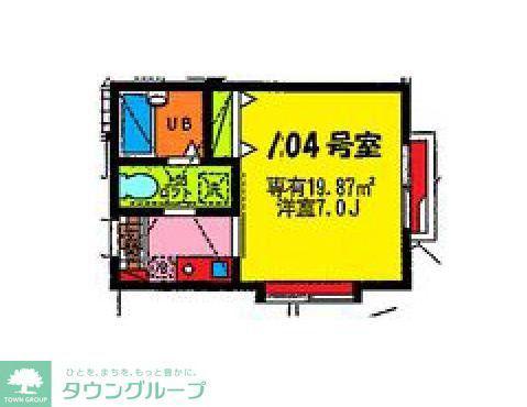 チェリーハウス(1K/1階)の間取り写真