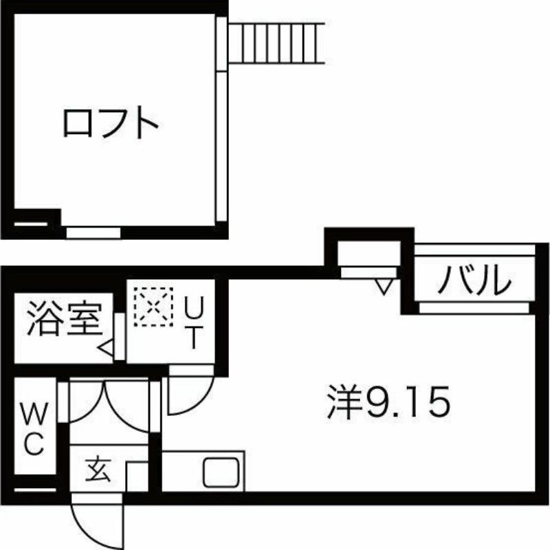 PATINA平安通(ワンルーム/2階)の間取り写真