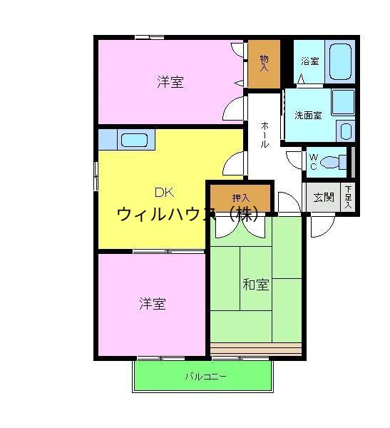 エステ-トヴィラ(3DK/2階)の間取り写真