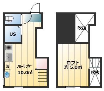 アーバンプレイス新宿落合III(ワンルーム/2階)の間取り写真