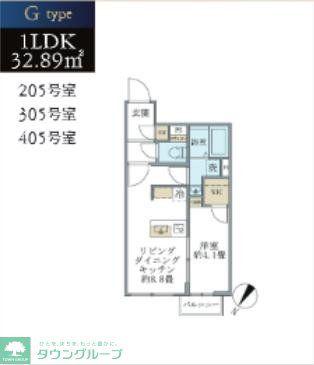ビューテラス茗荷谷(1LDK/1階)の間取り写真