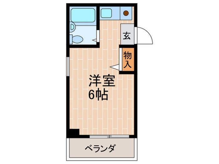 サンコーポUIII(ワンルーム/4階)の間取り写真