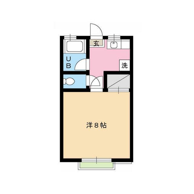 フラッツ清風(1K/2階)の間取り写真