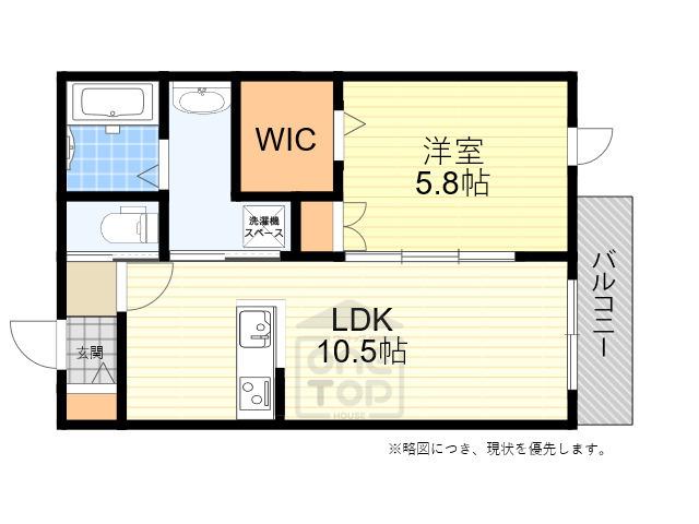 グランデ・レーヌ(1LDK/1階)の間取り写真