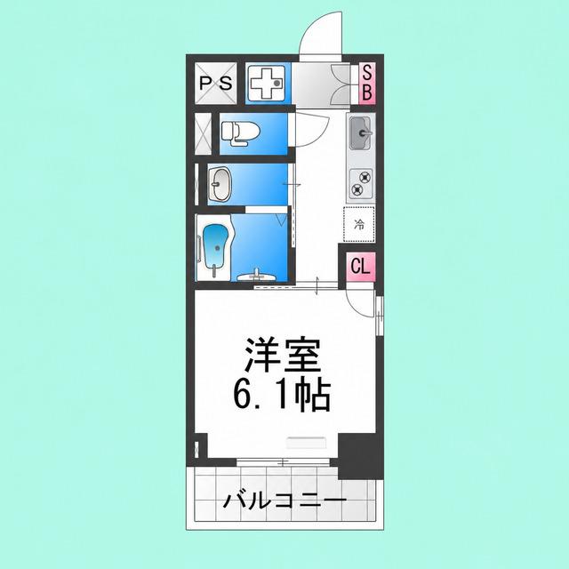 MAXIV大阪堺(1K/9階)の間取り写真