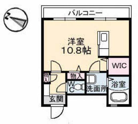 C.C.COURT五日市駅前(ワンルーム/4階)の間取り写真