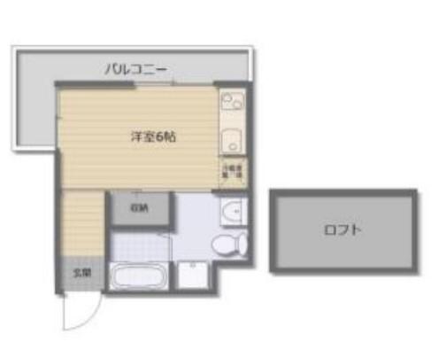 ロイヤルメゾンMINAMISENBA(ワンルーム/9階)の間取り写真